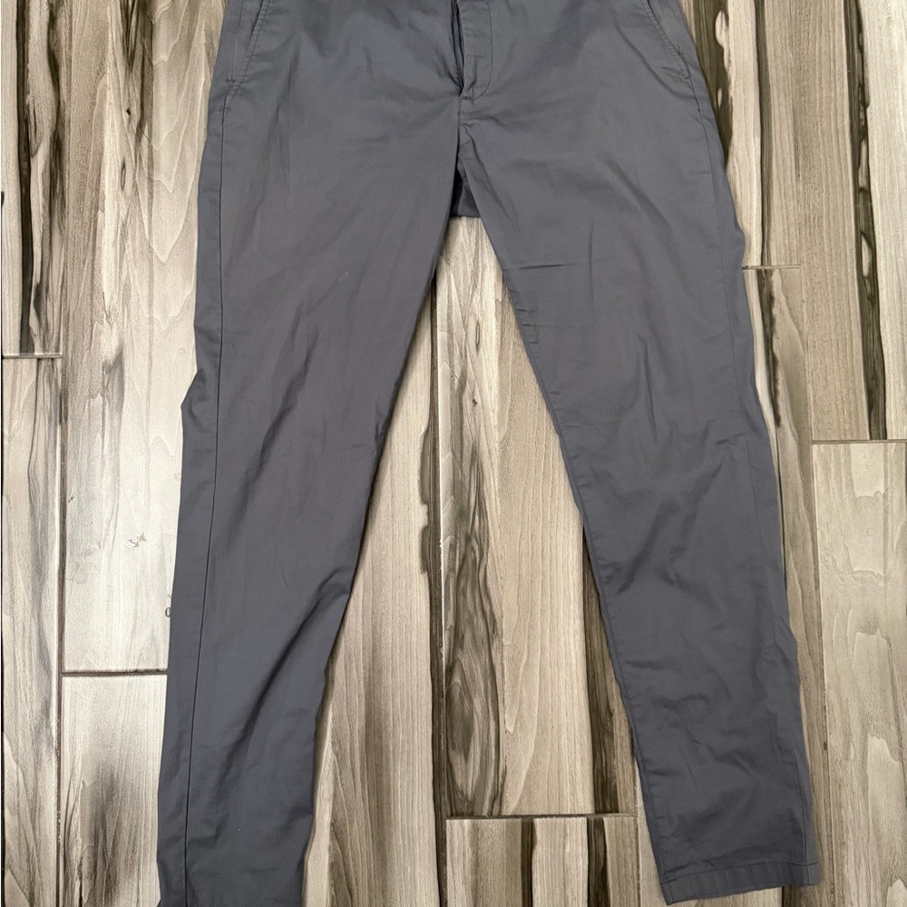 Birddogs Men's Slim Fit Stretch Khakis- Gray